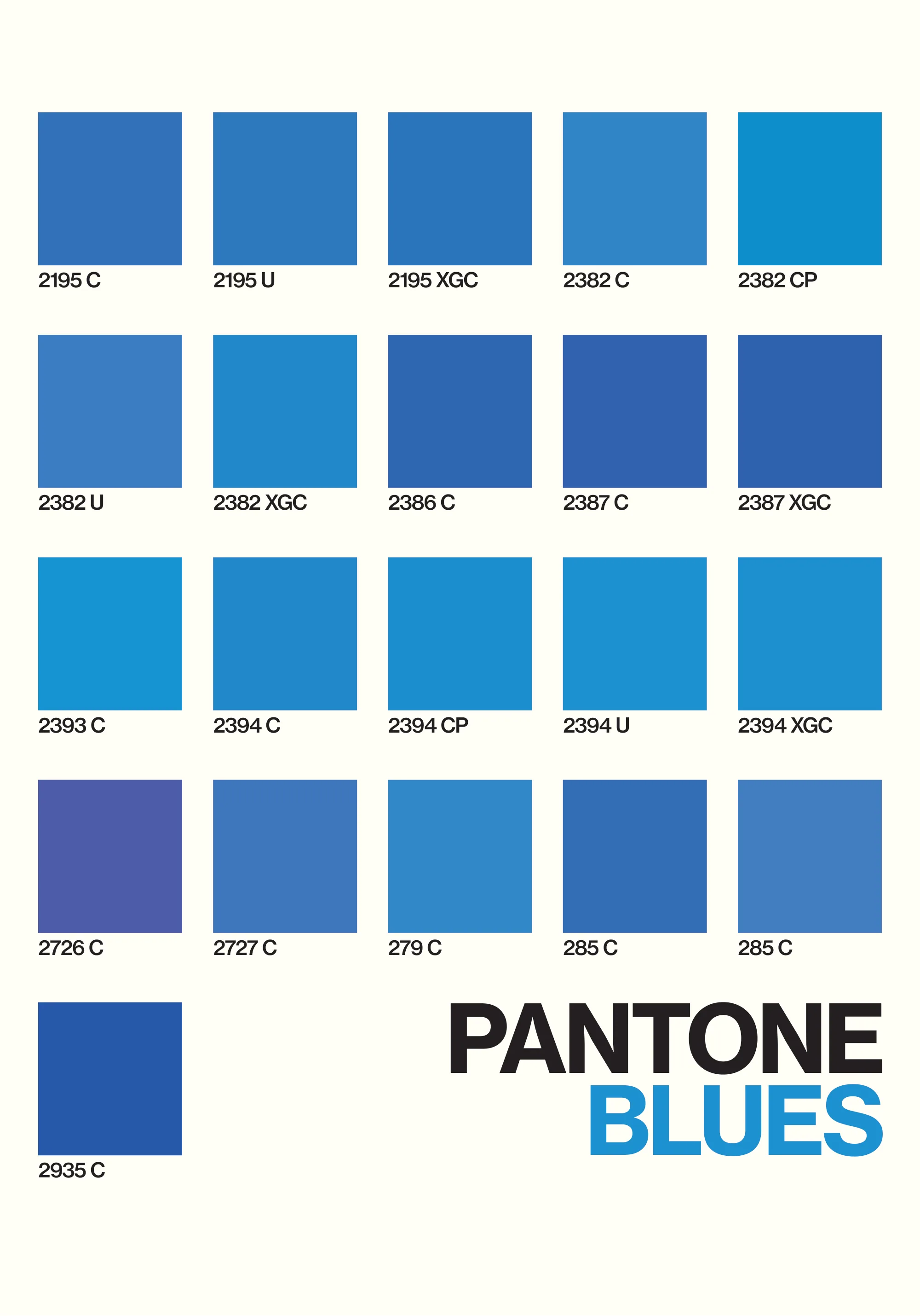 Pantone Blues